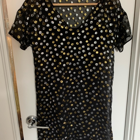 Madewell metallic polka dot dress - Picture 5 of 5